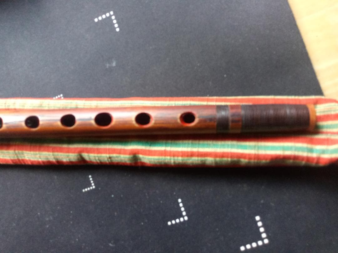 ryohan本煤竹製篠笛　笛師藍山 七上調子