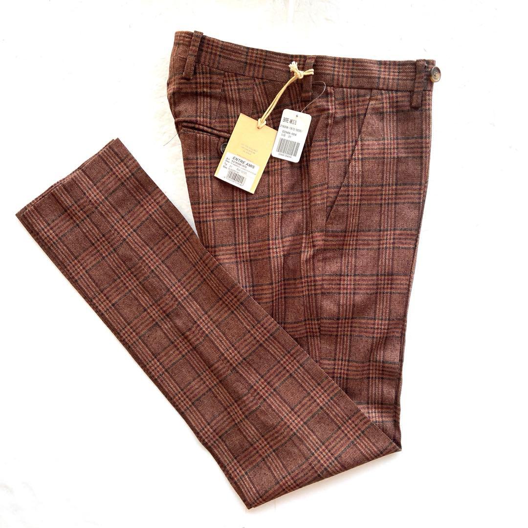 タグ付新品未使用　ENTRE AMISアントレアミ　スラックス　ジャケパン　秋冬