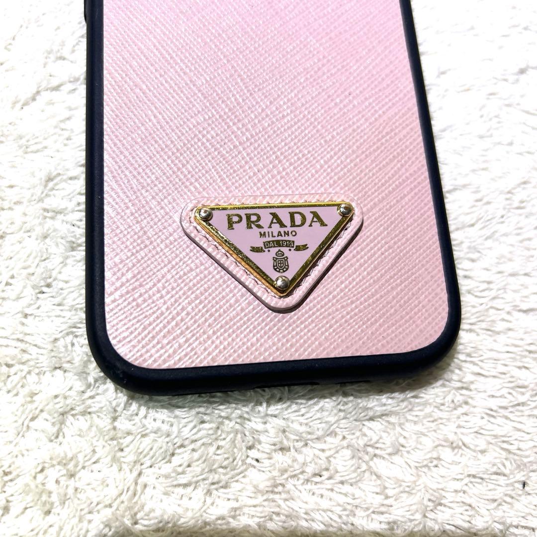 極美品　PRADA プラダ　iPhone14 pro ハードケース　ピンク
