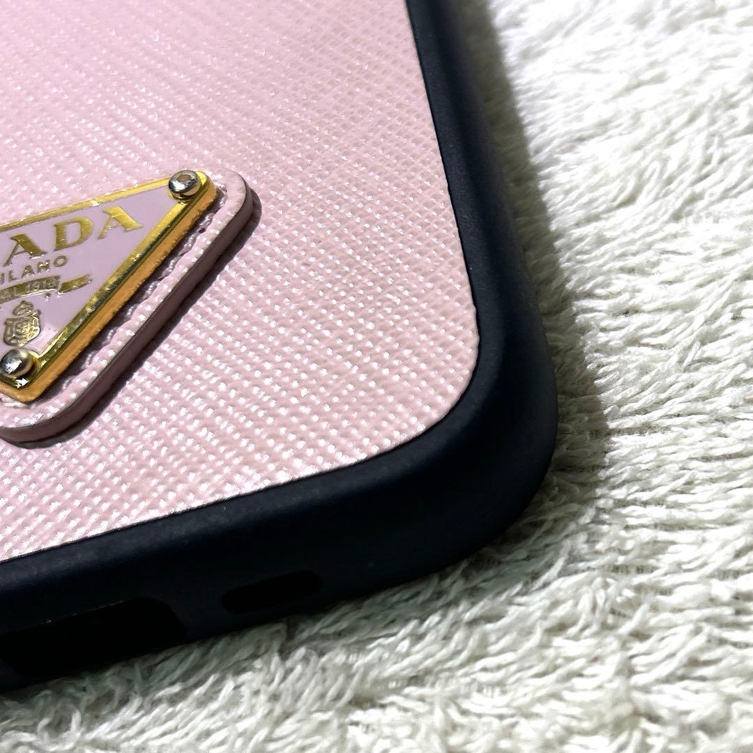 極美品　PRADA プラダ　iPhone14 pro ハードケース　ピンク