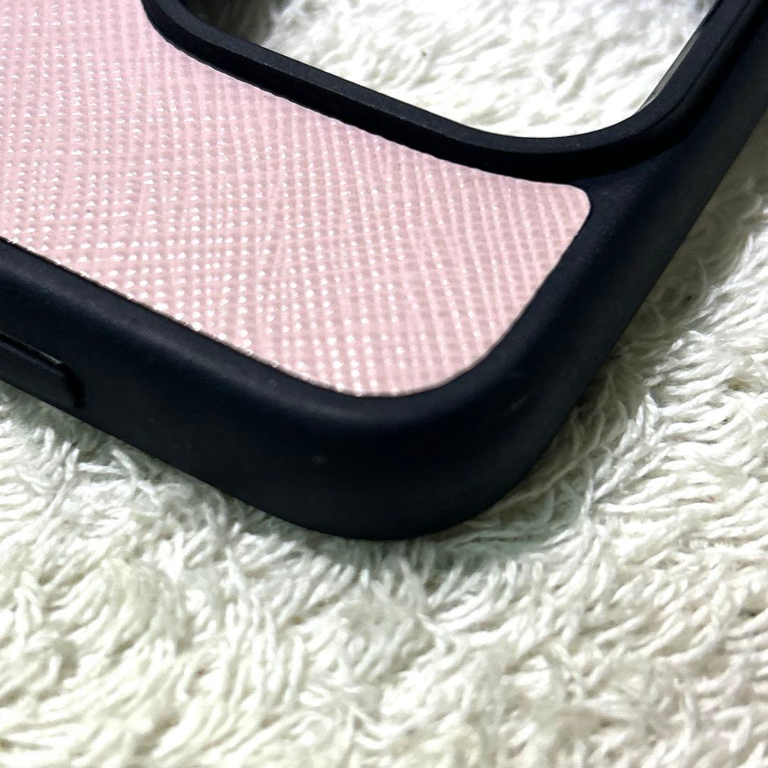 極美品　PRADA プラダ　iPhone14 pro ハードケース　ピンク