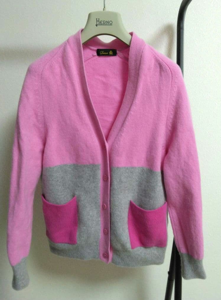 Drawer/ドゥロワー カラーブロックカーディガン