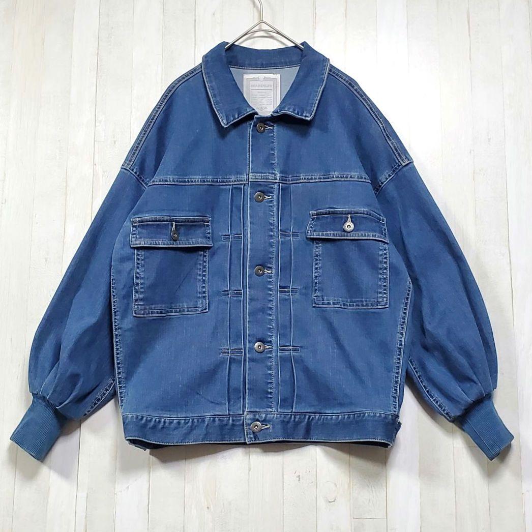 BEARDSLEY ビアズリー 袖パフ Gジャン デニムジャケット パフスリーブ