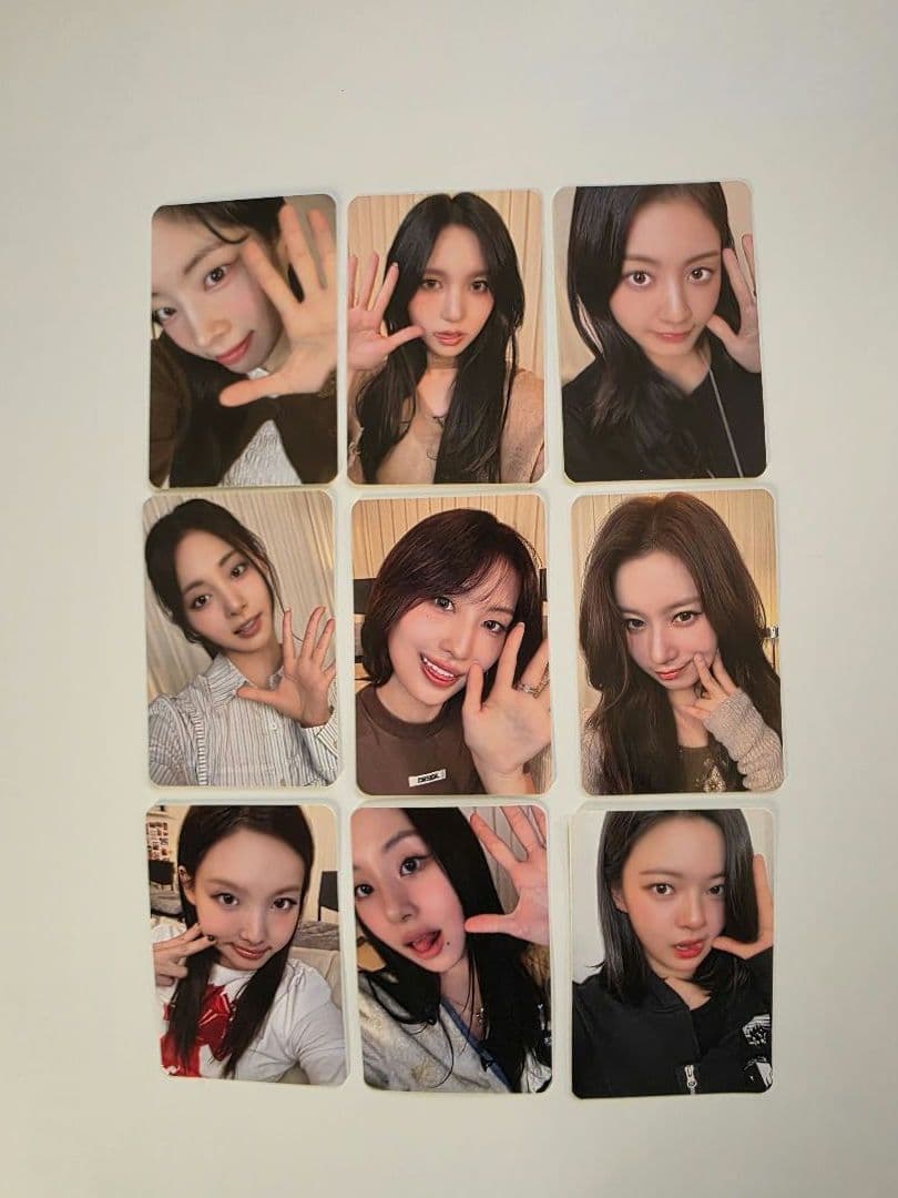 TWICE WOWPASS 公式カード 10周年記念未公開自撮り 全18枚セット
