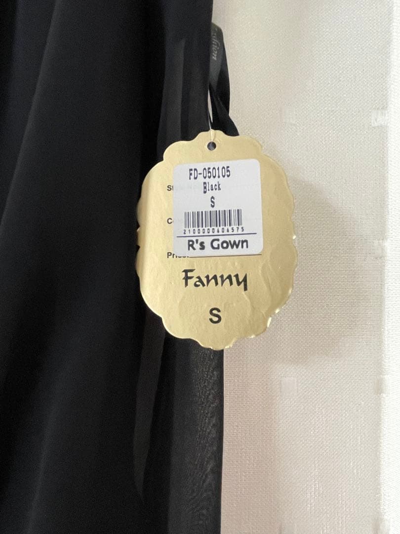 アールズガウン ブラック パーティ ブライダル ロングドレス S (M)