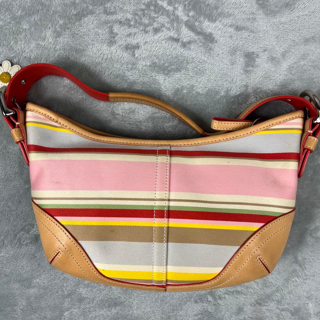 バッグ Coach Hobo Hand Bag stripe