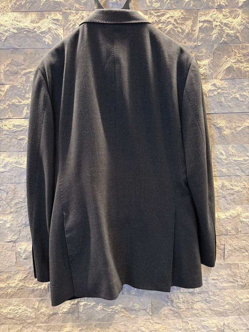 美品 Barneys New York 千鳥柄 ダークグレイ サイズ52