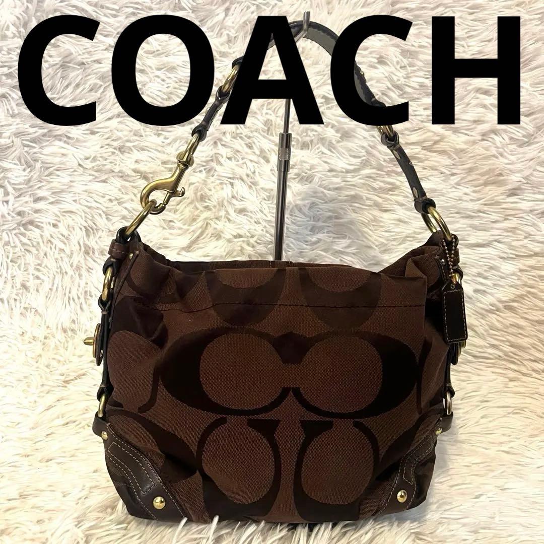 【希少極美品】COACH コーチ ターンロック シグネチャー ワンショルダー