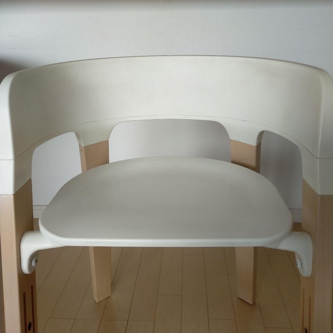 ホワイト　ストッケ　ステップス　チェア　ベビーチェア　取説、レンチ付