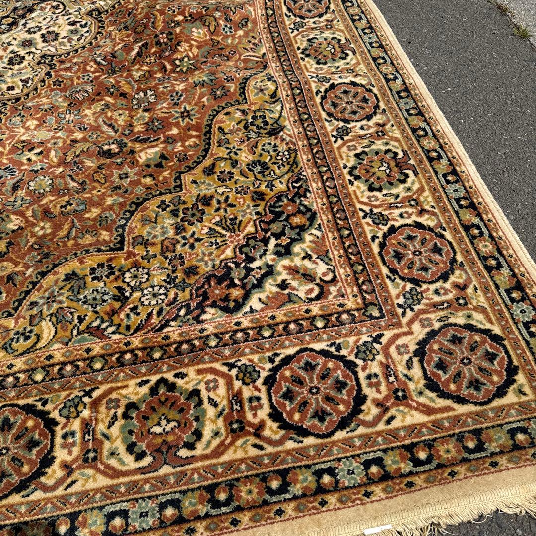 ペルシャ風ウールシルクラグ 250×340cm