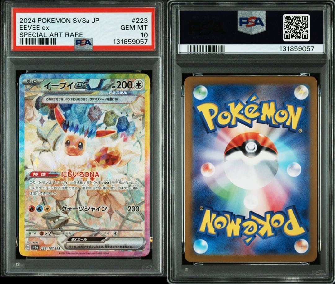 【PSA10 連番】イーブイex SAR テラスタルフェス