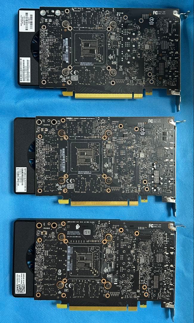 正常動作品 NVIDIA QUADRO P2000 x2枚+ P2200 x1枚