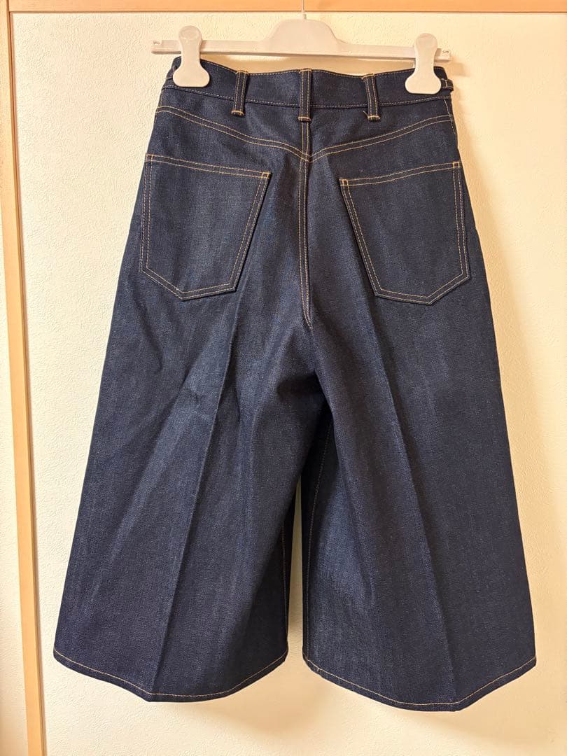 CELINE セリーヌ　インディゴデニム ガウチョパンツ　28 保存袋付き！