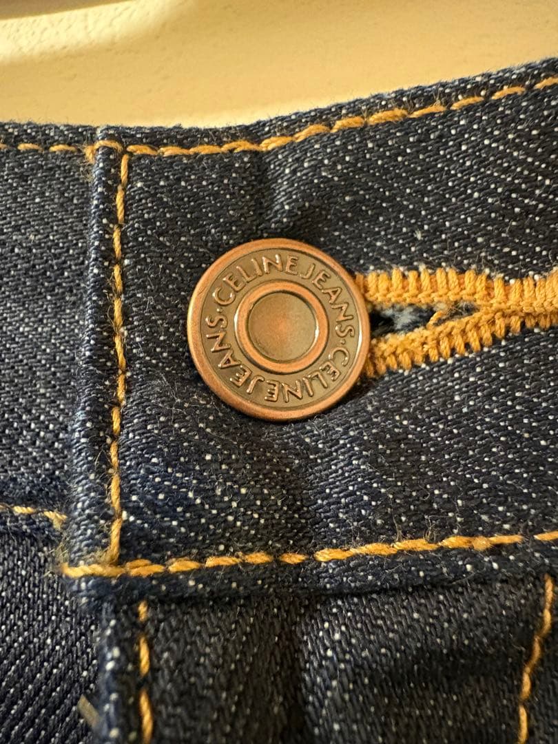 CELINE セリーヌ　インディゴデニム ガウチョパンツ　28 保存袋付き！