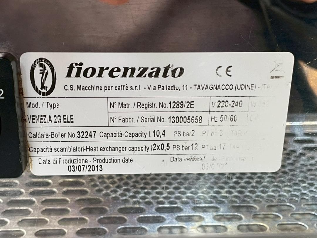 T7850☆Fiorenzato☆VENEZIA2GELE☆エスプレッソマシン☆