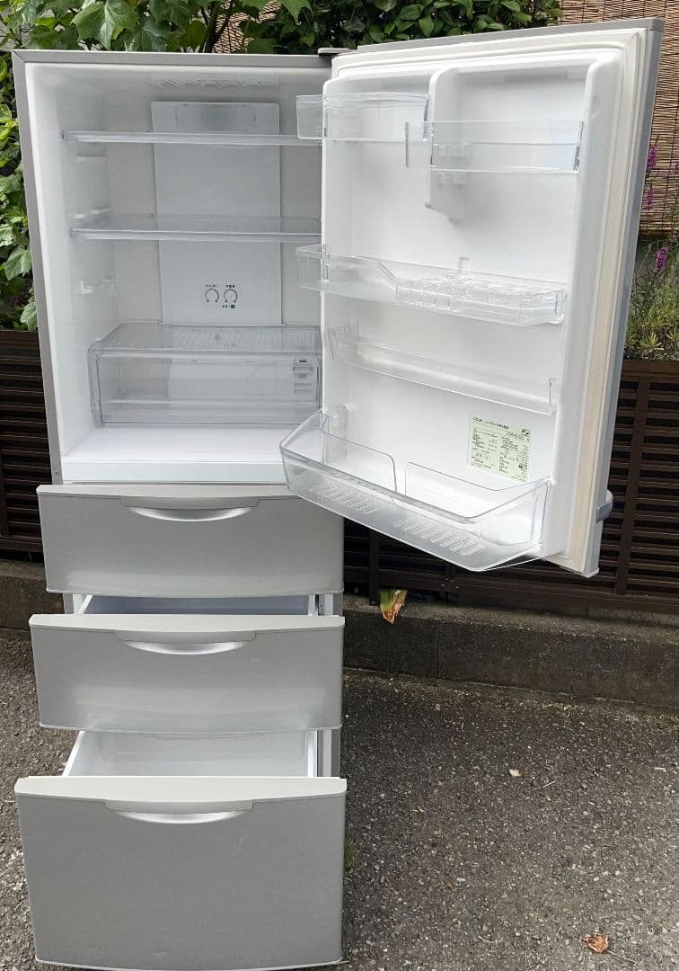 特価アクア大型4ドア冷凍冷蔵庫　355L フレッシュルーム　LED照明