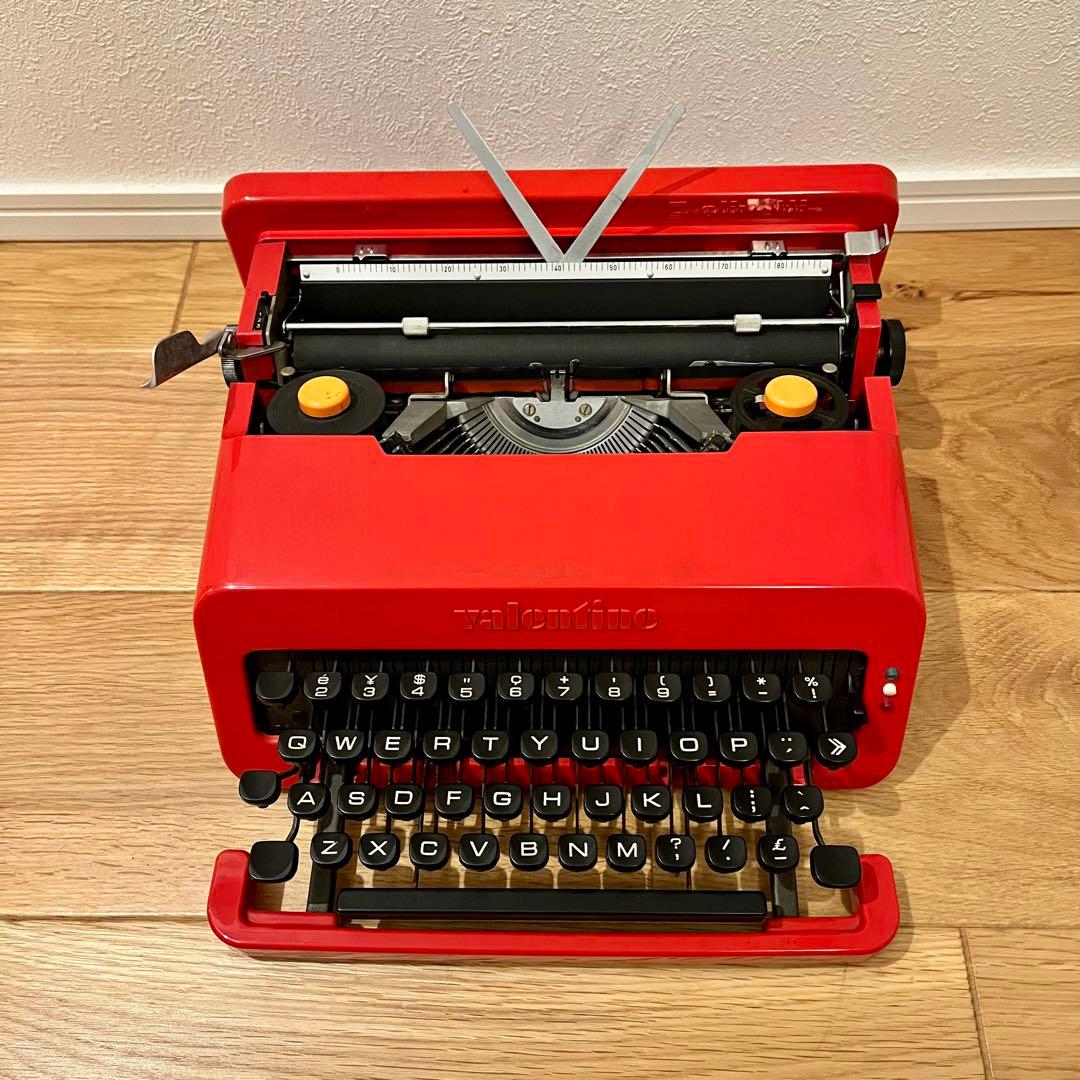 【昭和レトロ】オリベッティ タイプライター Valentine s バレンタイン