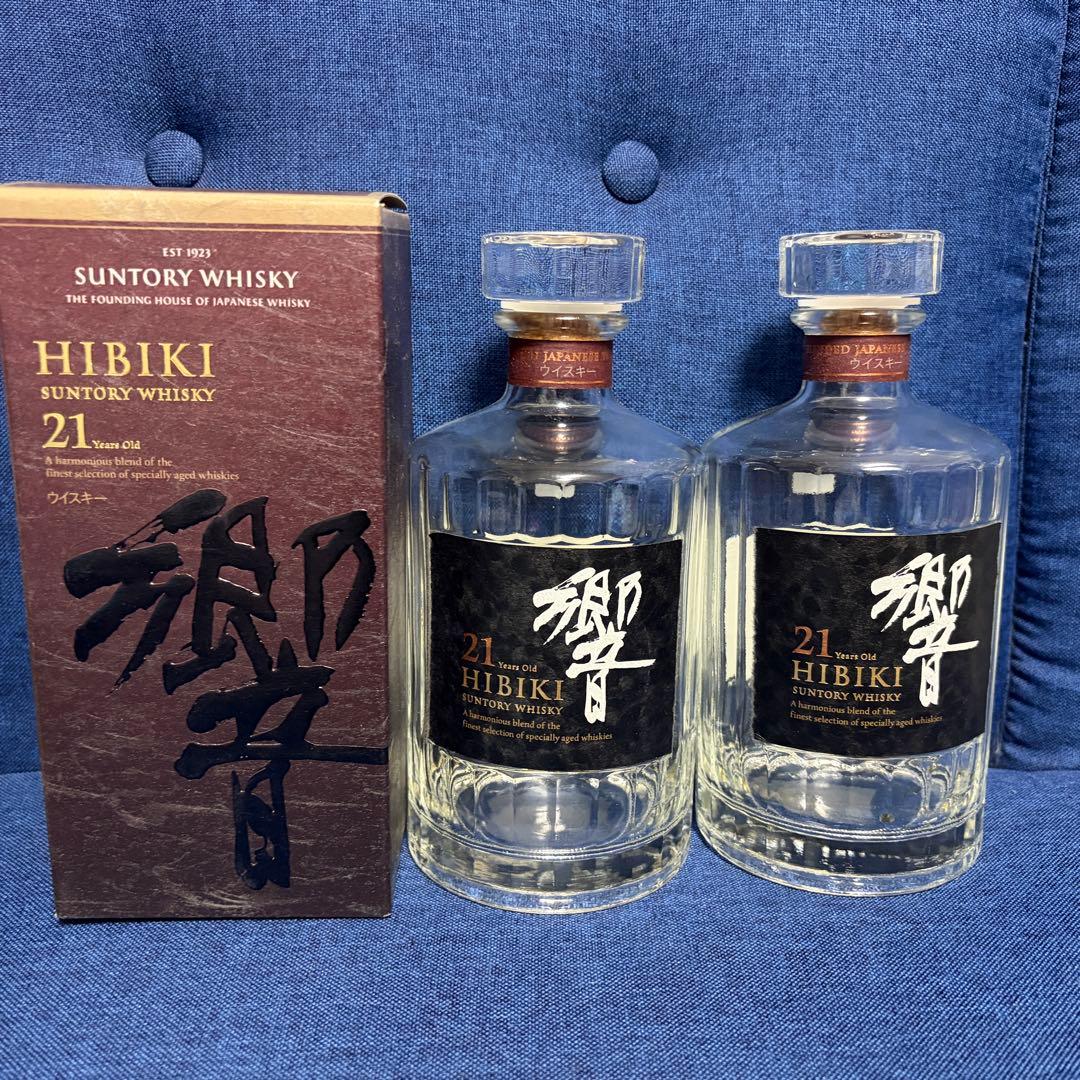 HIBIKI 21年 ブレンデッドウイスキー 空き瓶 箱付き