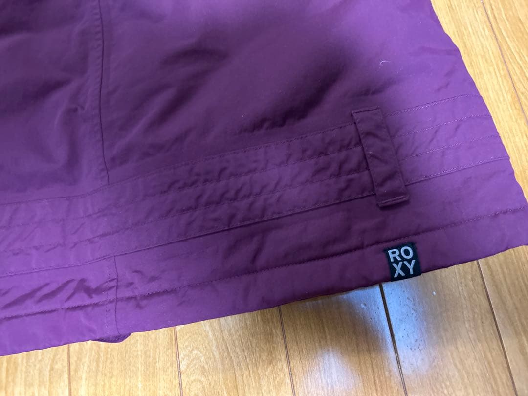 美品★ROXY スノーボードジャケット 防水10K パープル　Ｌ　スキー　ウェア