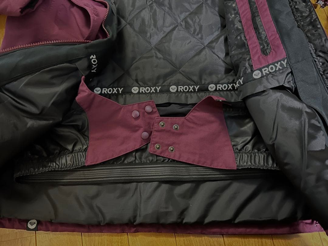 美品★ROXY スノーボードジャケット 防水10K パープル　Ｌ　スキー　ウェア