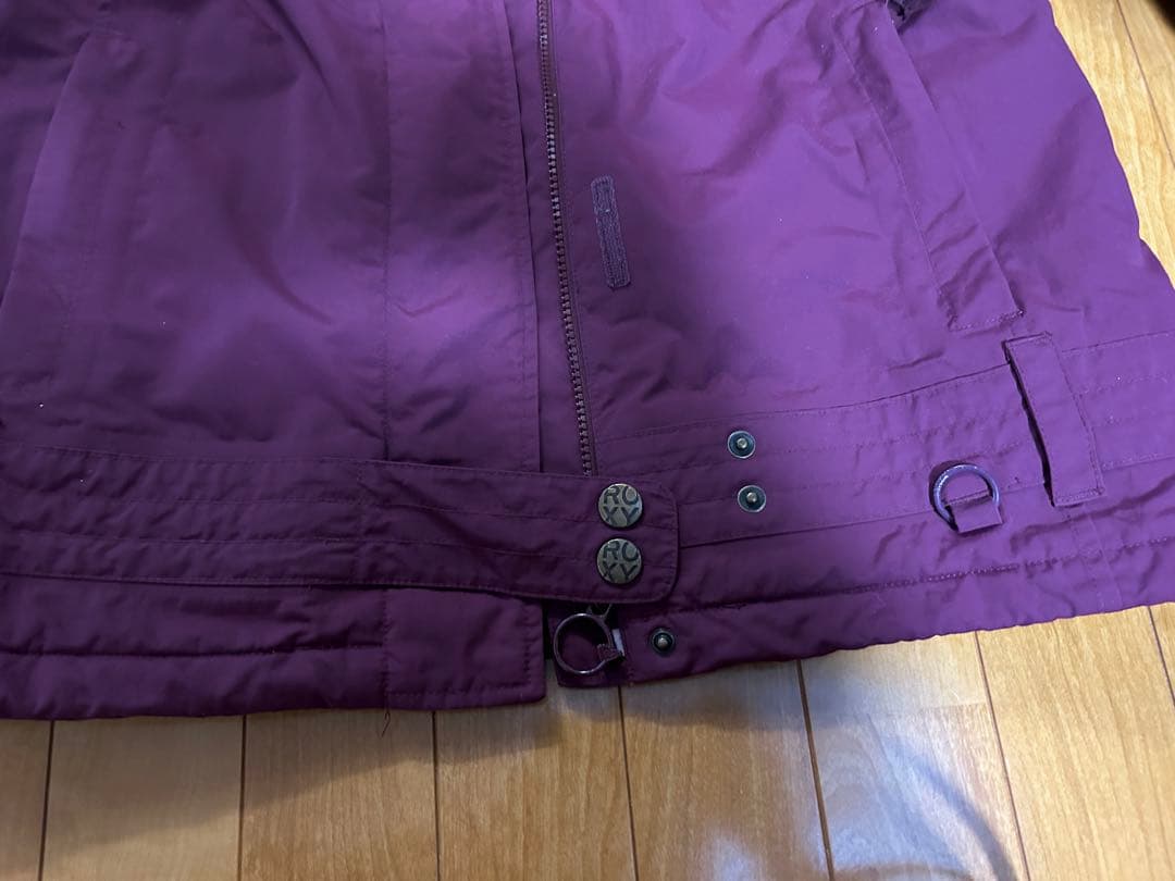 美品★ROXY スノーボードジャケット 防水10K パープル　Ｌ　スキー　ウェア