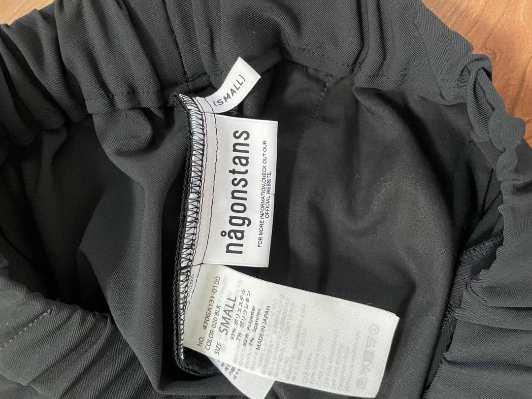 ナゴンスタンス　カジュアルパンツ　長ズボン　S レディース　ブラック