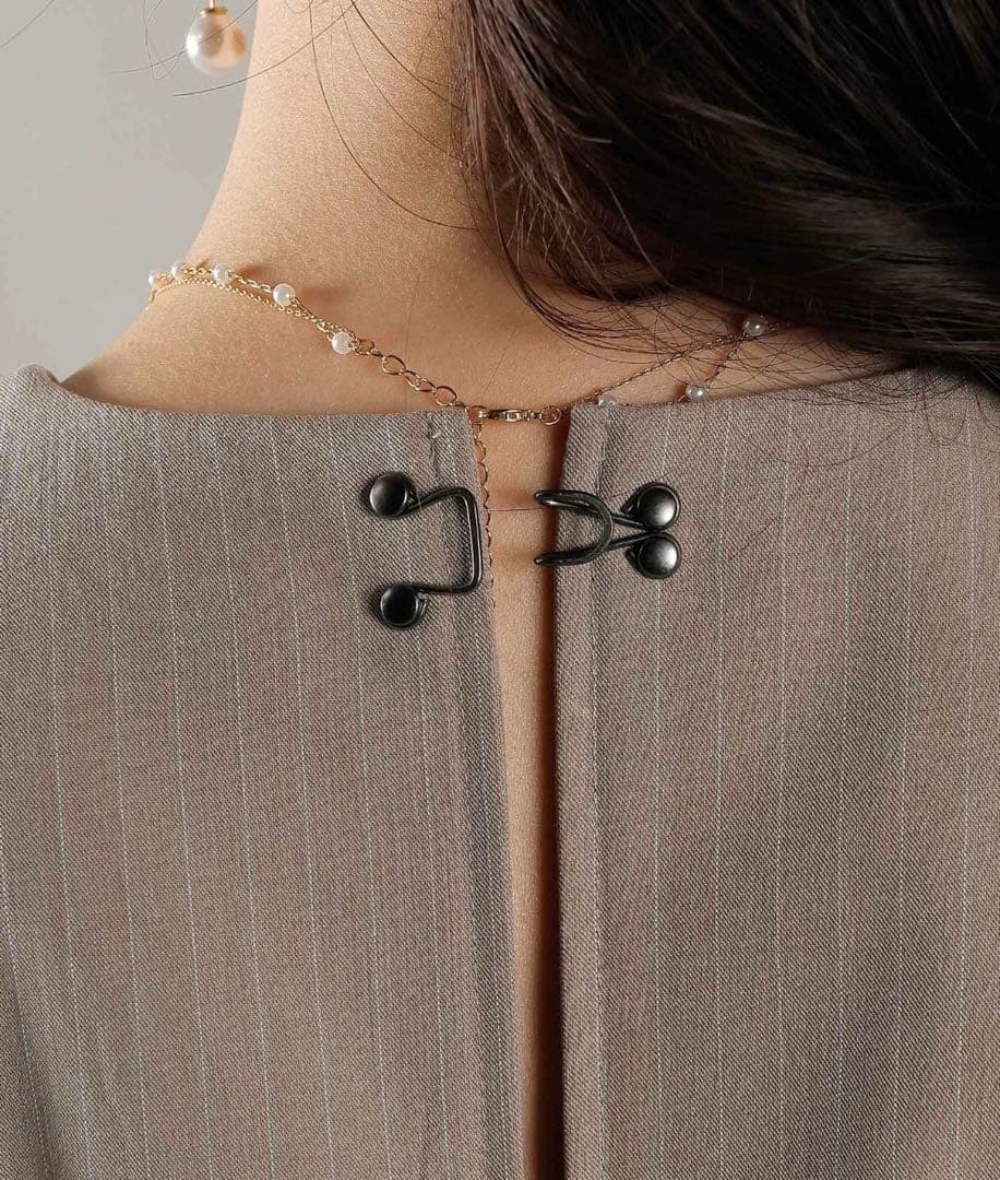 Kana ストライプテーラード ビスチェ ドレス ワンピース オケージョン