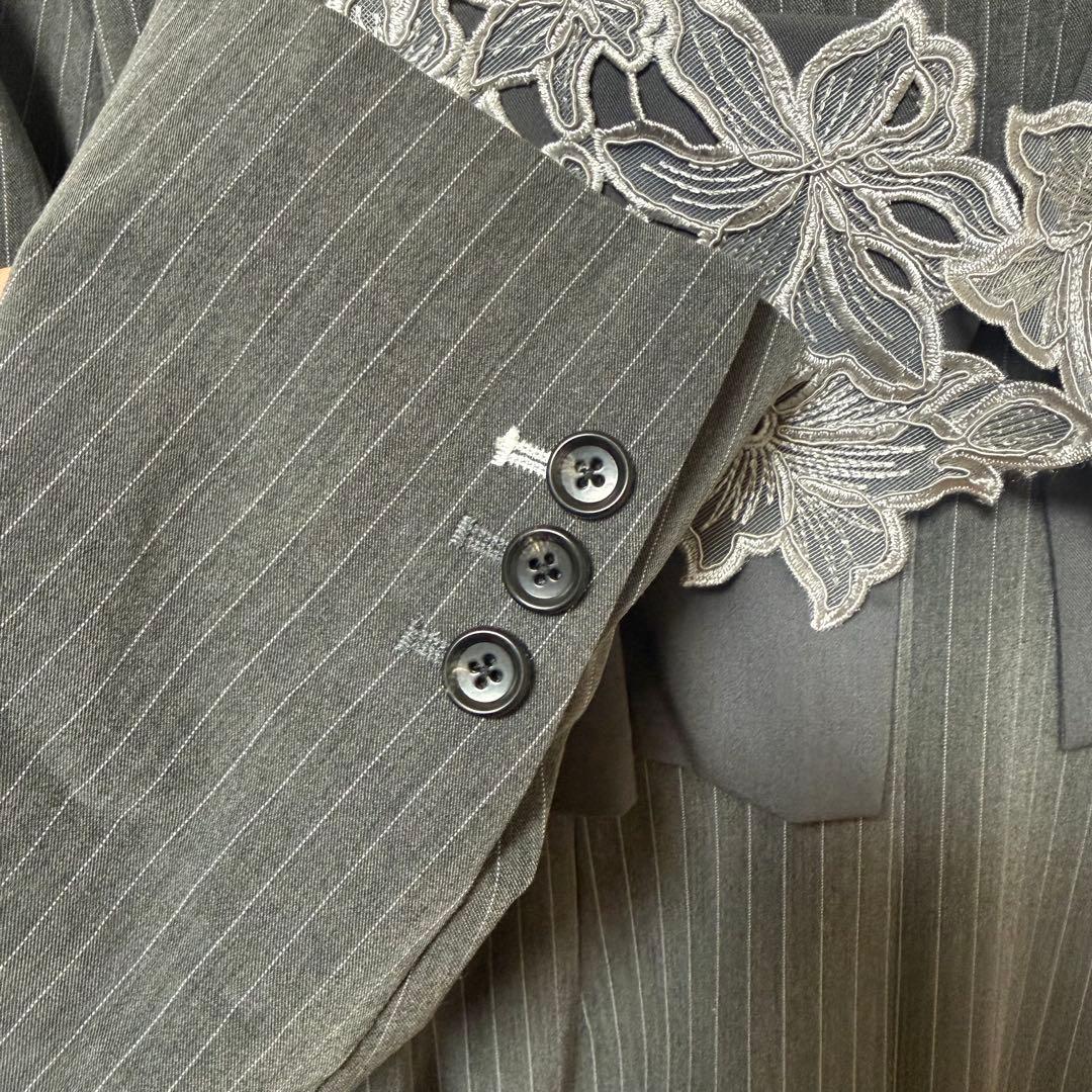 Kana ストライプテーラード ビスチェ ドレス ワンピース オケージョン