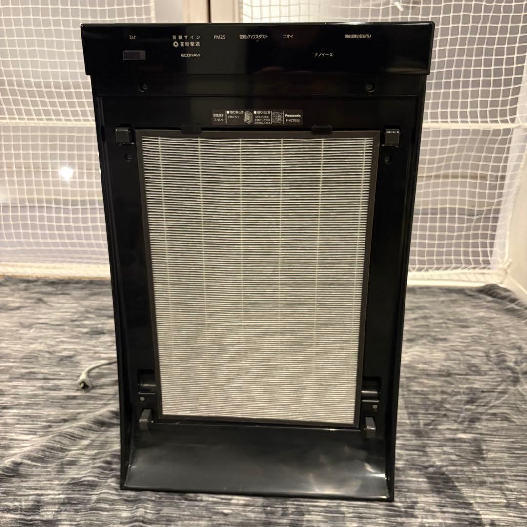 【極美品】Panasonic F-VC70XS 加湿空気清浄機 木目調　説明書付