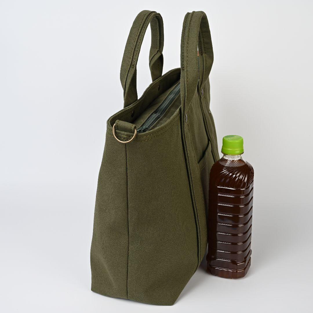 ハンドメイド 8号/11号×旧倉敷帆布×8番糸 スタンダードトート特大 付属品有