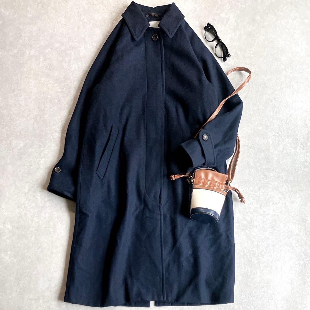 美品 マーマーマー MARcourt バルマカーンコート ステンカラー 2way