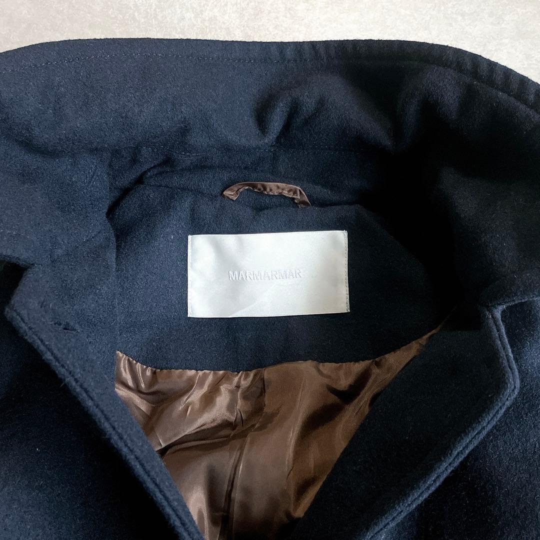 美品 マーマーマー MARcourt バルマカーンコート ステンカラー 2way