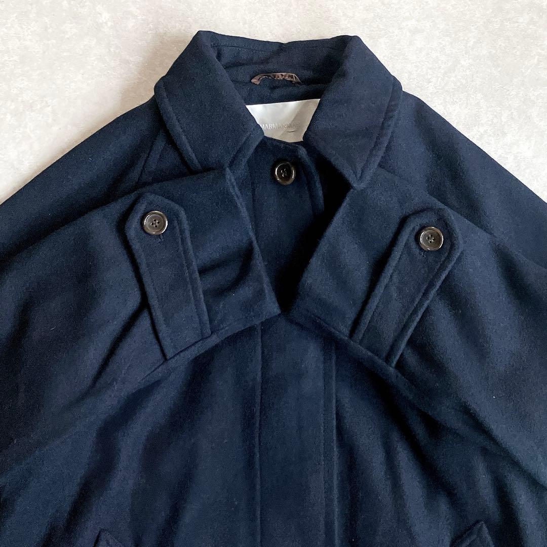 美品 マーマーマー MARcourt バルマカーンコート ステンカラー 2way