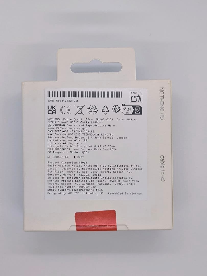 NOTHING ear(a)とNOTHING Cable　セット