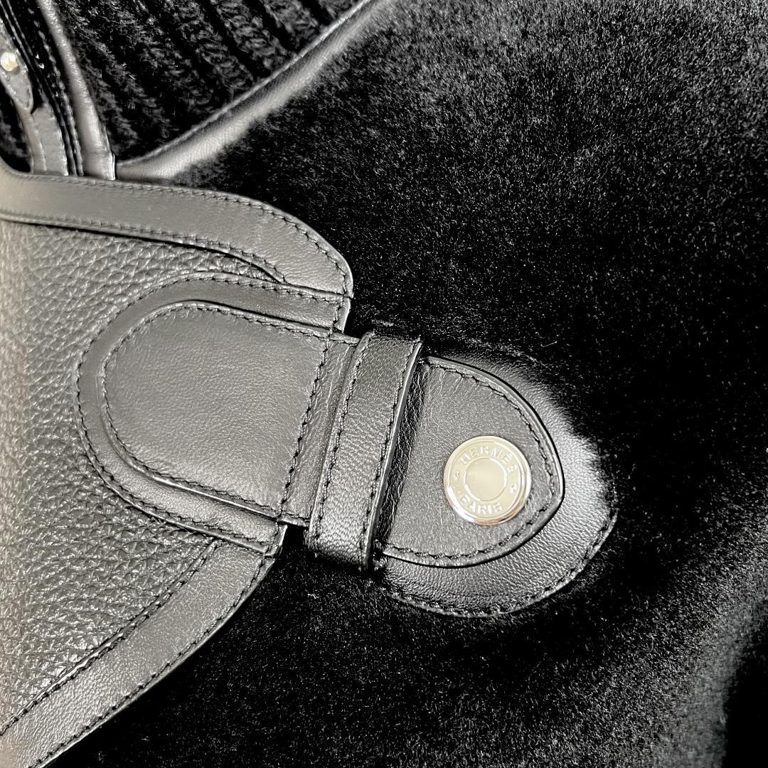 極美品★HERMES★ファー★ディアスキン★レザー★ムートン★ブルゾン★コート