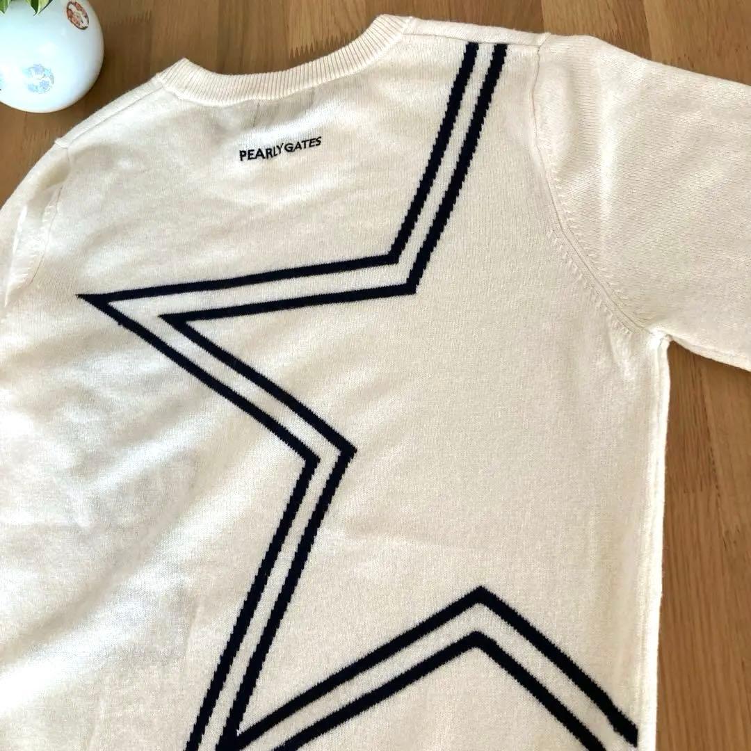 パーリーゲイツ　長袖セーター　カシミア混