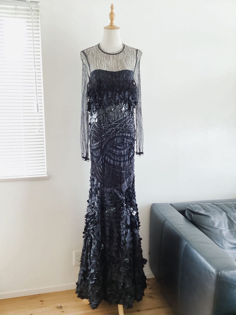 訳あり未使用品/定価2225300円【ESCADA】エスカーダ　ドレス　36