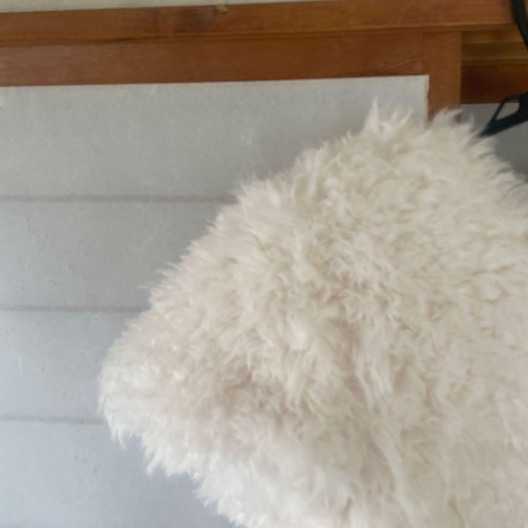 新品【AMOMMA】MINI FUR DRESSファー ミニワンピース ホワイト