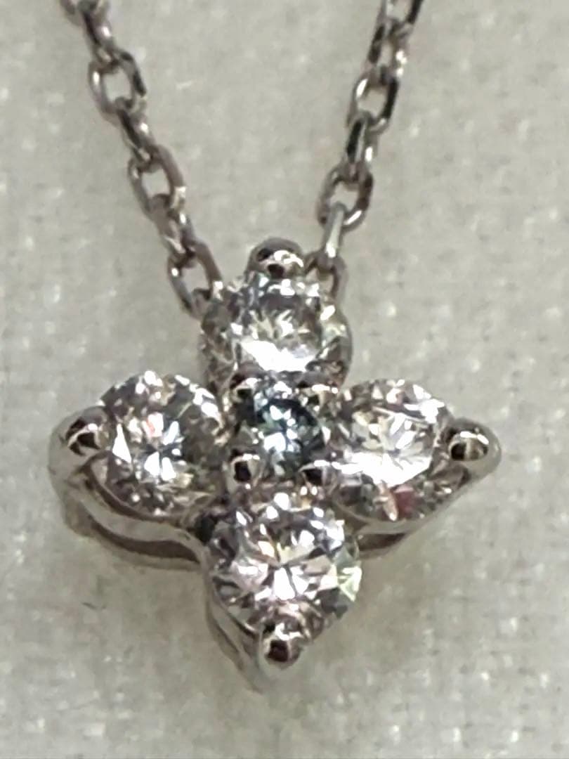 処分価格0.14カラット TAKE-UP プラチナ…ダイヤモンドネックレス