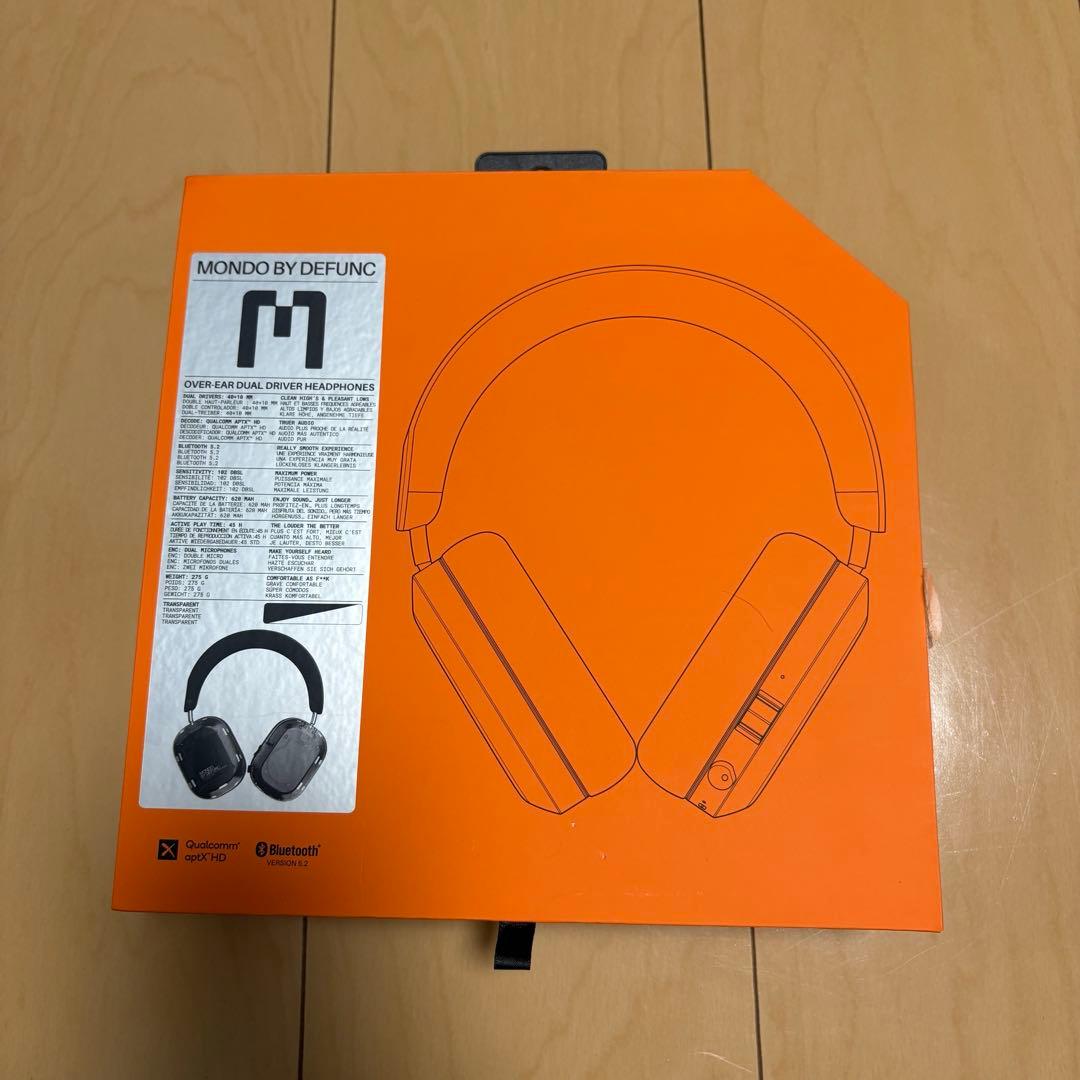 【MONDO BY DEFUNC】 ヘッドホン 有線 ワイヤレス クリア