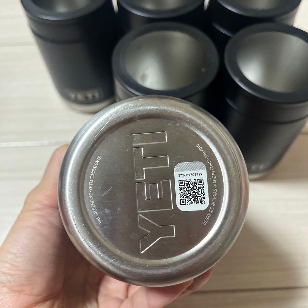 YETI ブラック ステンレスマグカップ 6個セット