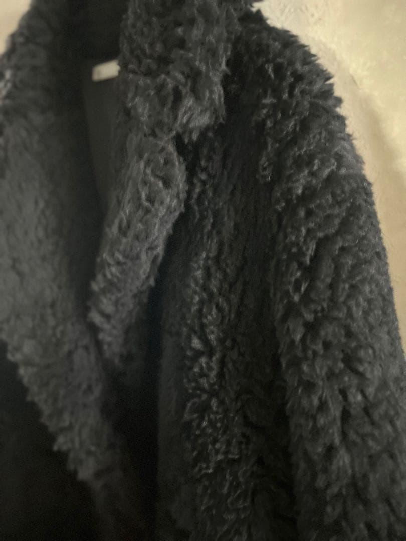 Theory luxe ボアコート テディベアコート 38 黒