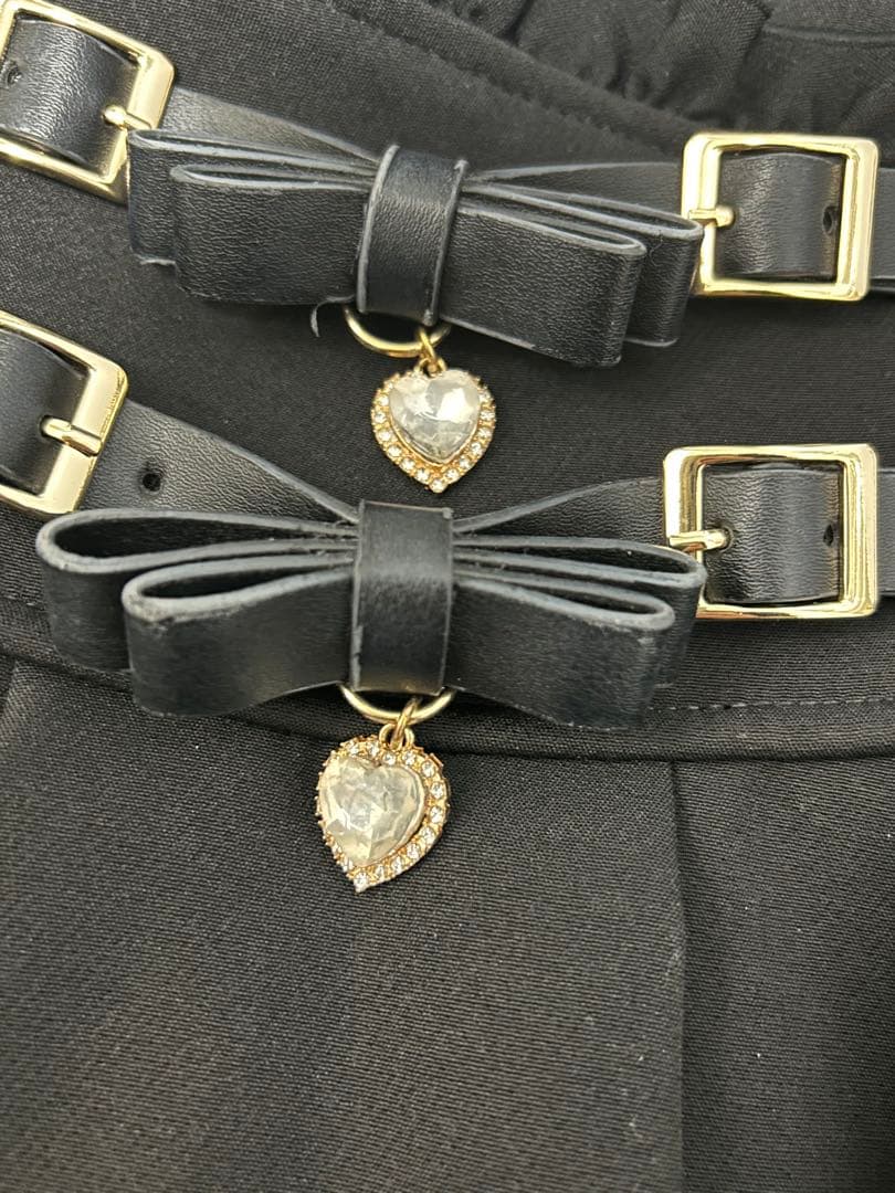 【LIZLISA】2連リボンベルトスカパン リズリサ 地雷系