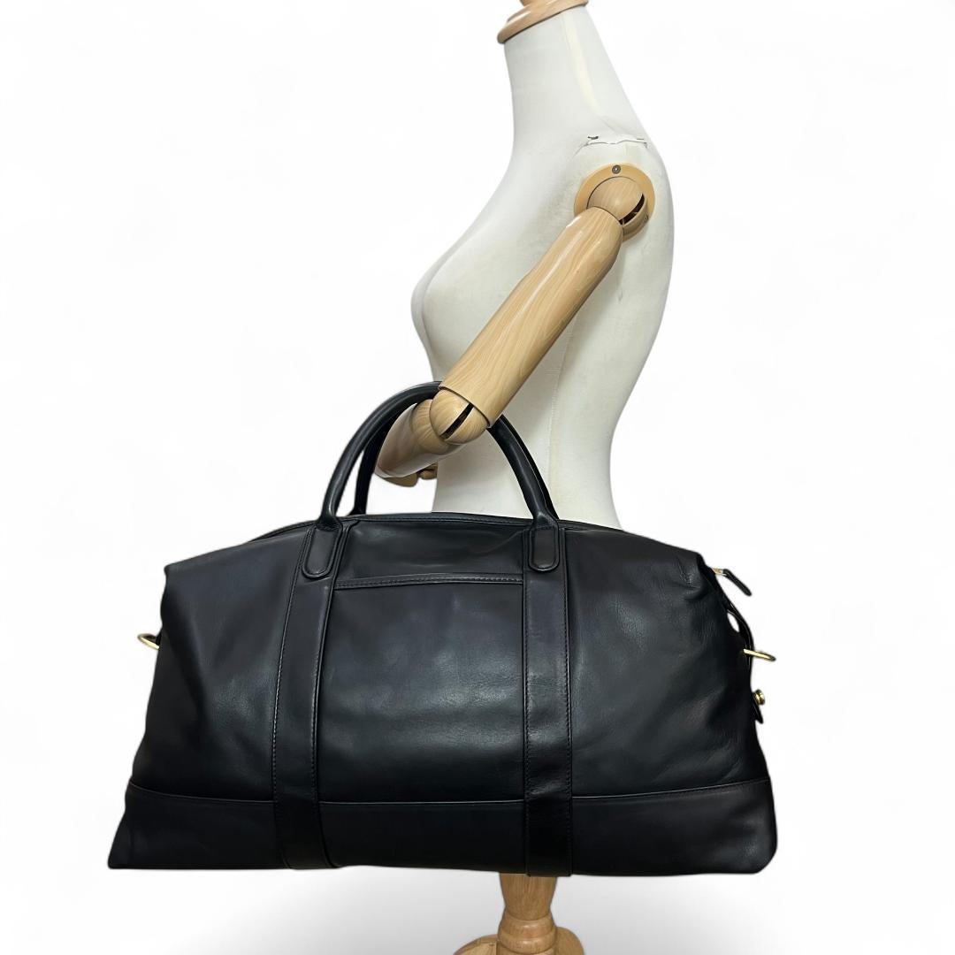 美品 COACH ボストンバッグ レザー ブラック オールドコーチ 2way