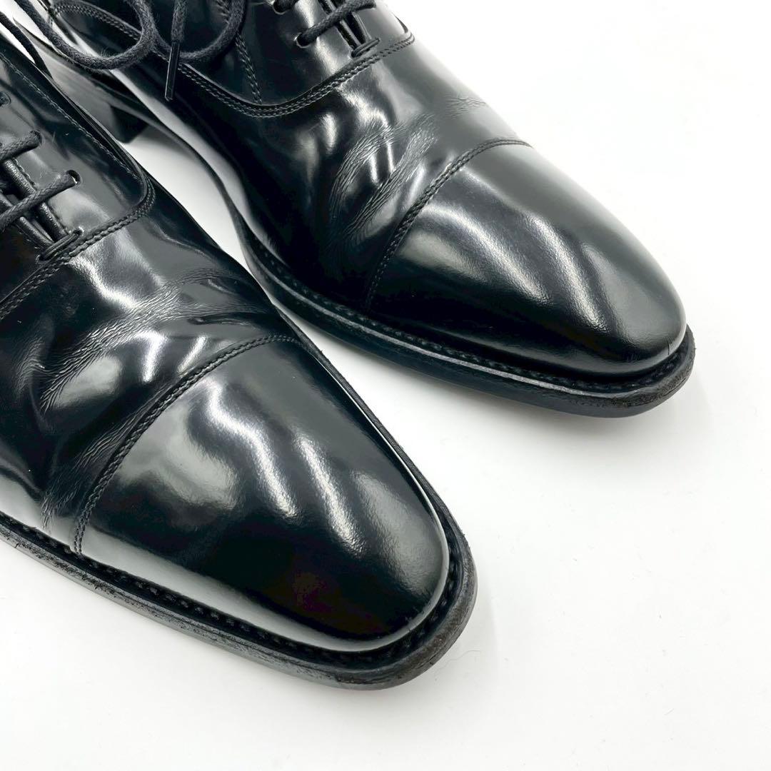 リーガル ストレートチップ 黒 25cm ビジネスシューズ 日本製 Y1259