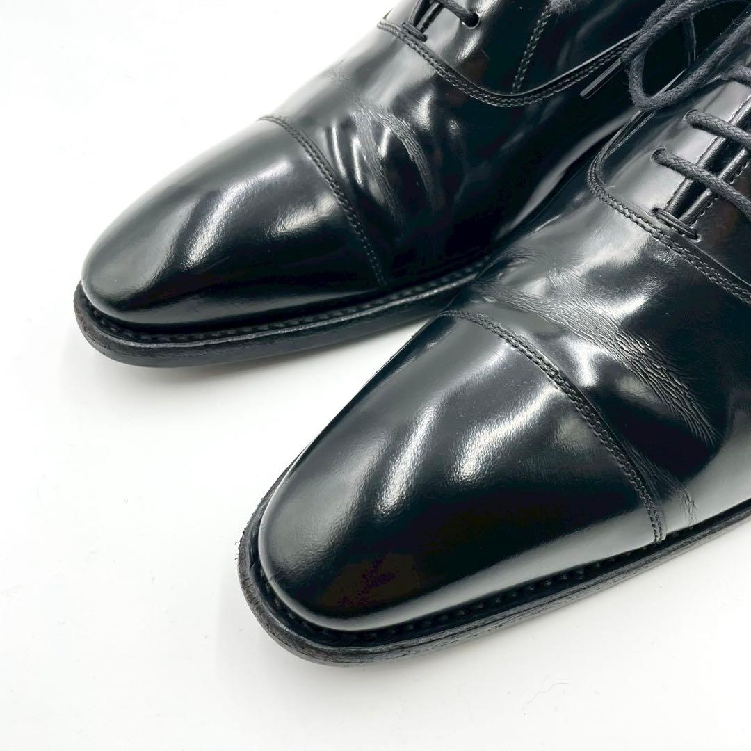 リーガル ストレートチップ 黒 25cm ビジネスシューズ 日本製 Y1259