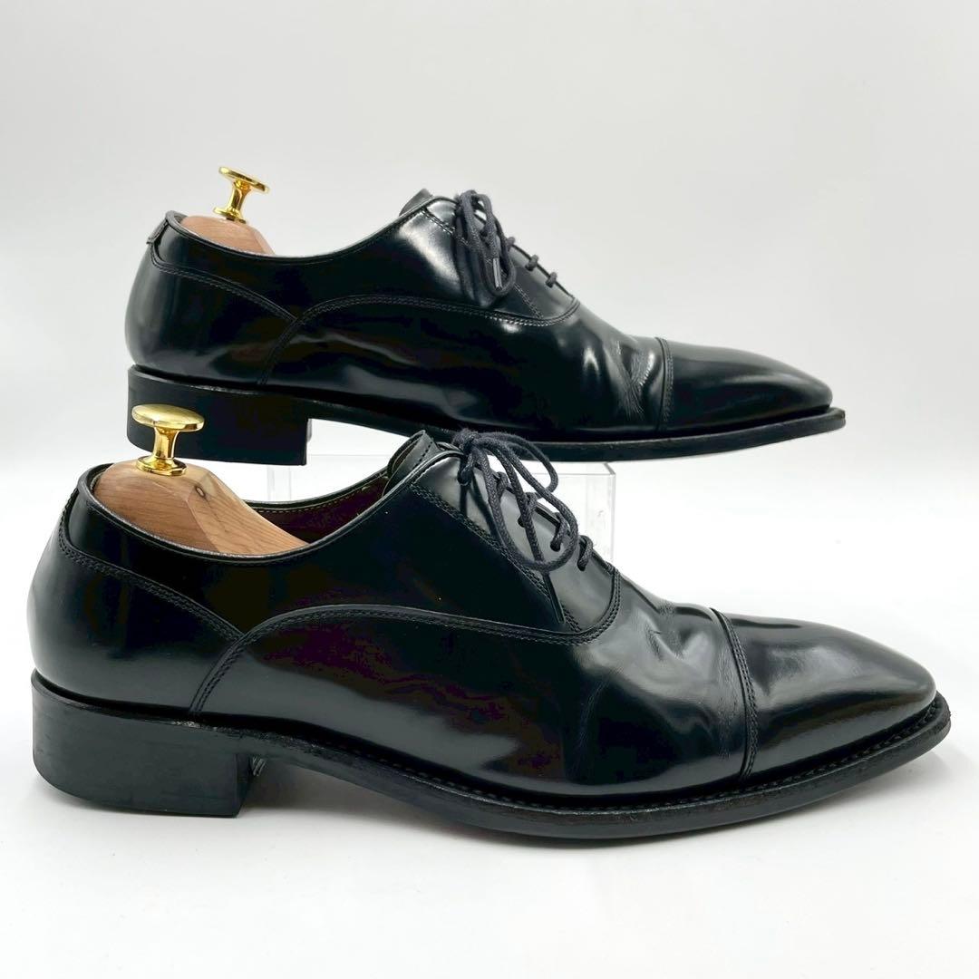 リーガル ストレートチップ 黒 25cm ビジネスシューズ 日本製 Y1259