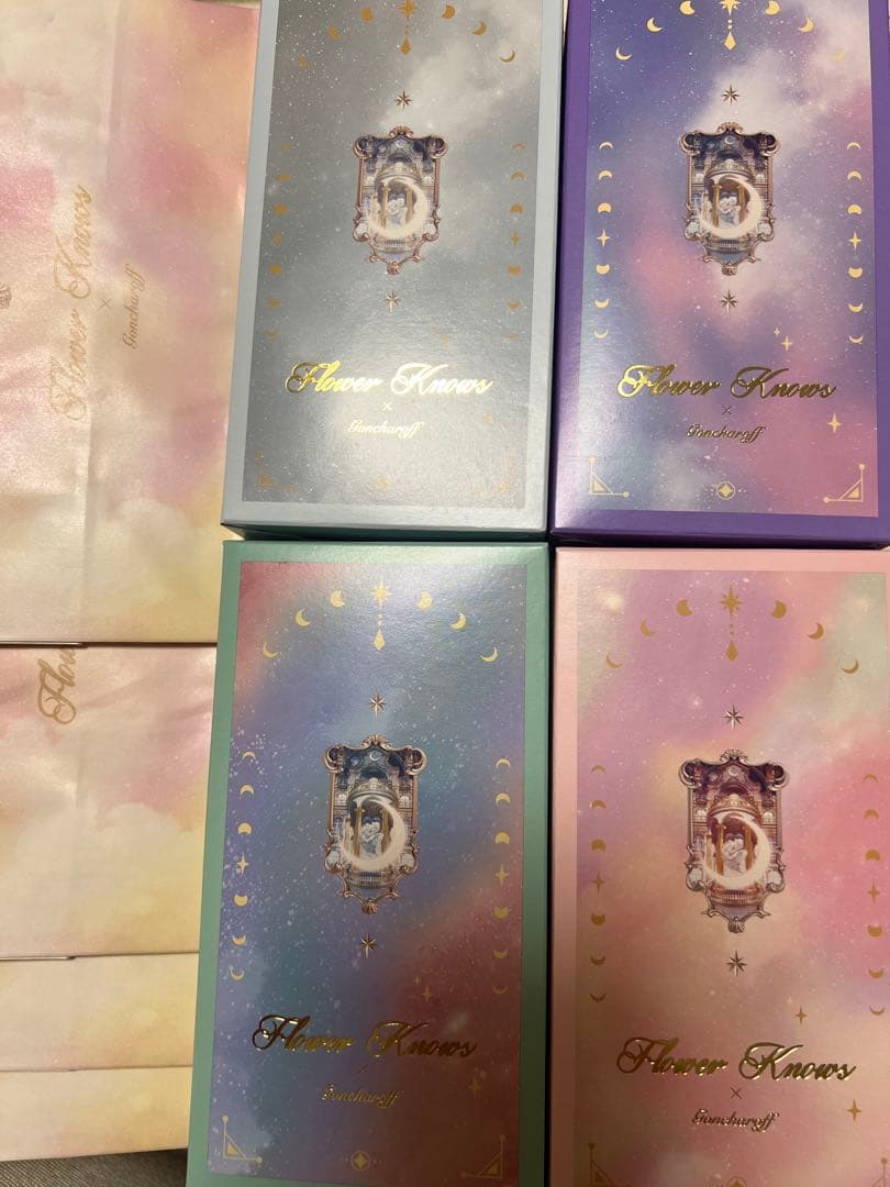 新品未開封 フラワーノーズ×ゴンチャロフ バレンタインチョコ4種 B、C、D、E