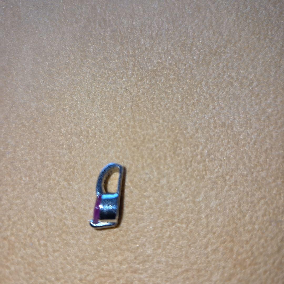 K18WG 1ctルビーダイヤモンド付きトップ