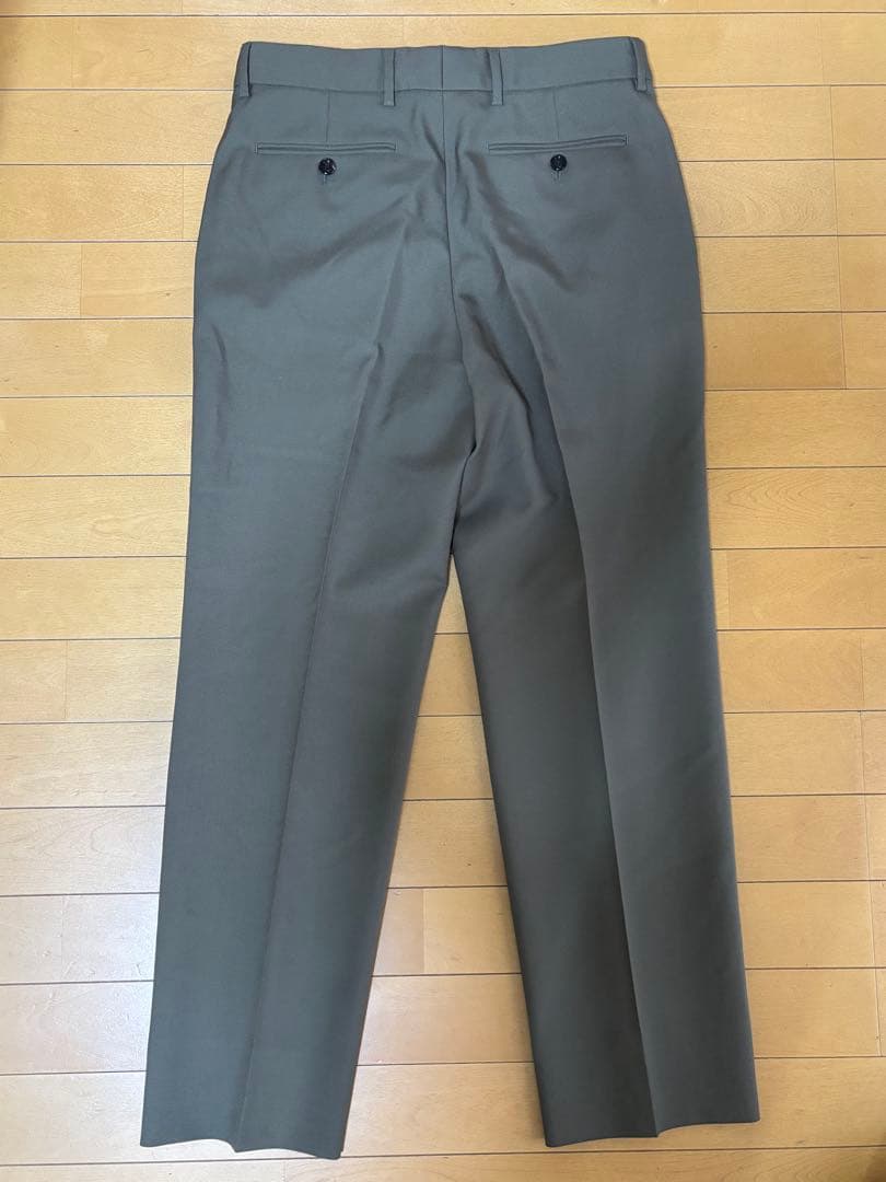 GUCCI グッチ ロゴラペル スラックス カーキ グリーン